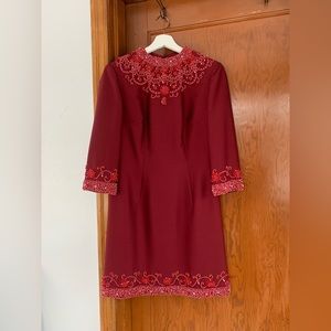 Vintage 60’s Beaded Silk Dress